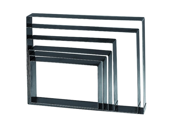 STAINLESS STEEL RECTANGLE 360X165 MM H 4 CM SPECIAL