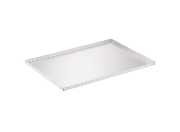 Bakebrett aluminium 60 x 40 x H2cm Lavkant 4 sider, 1.5mm tykk 