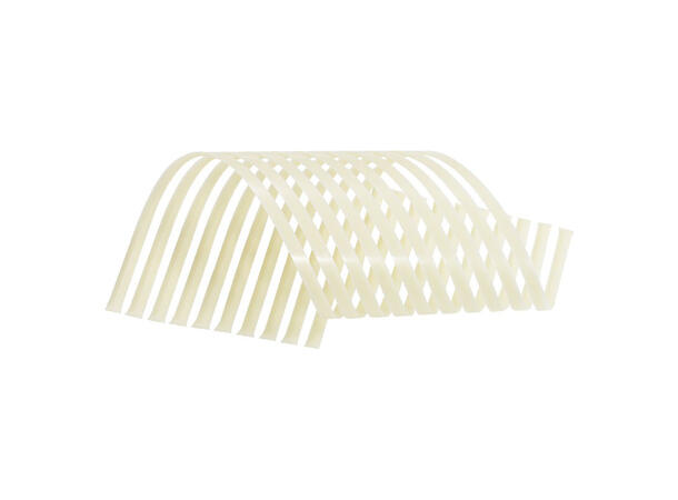 Spirelli hvite 14cm - 24stk 