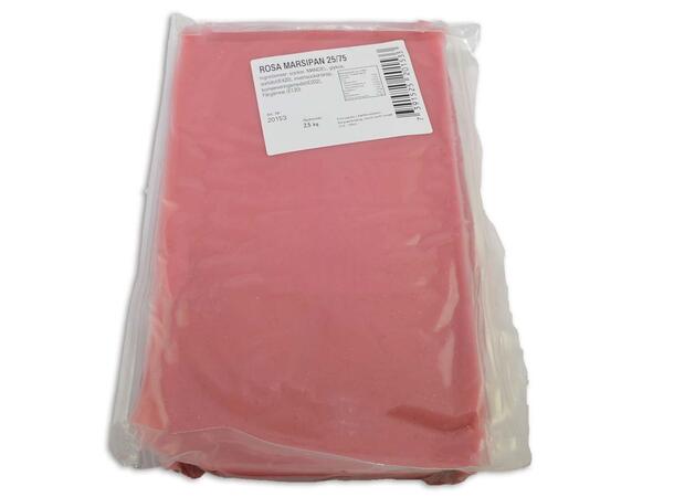 Overtrekksmarsipan rosa 25/75 2,5kg Azo fri 
