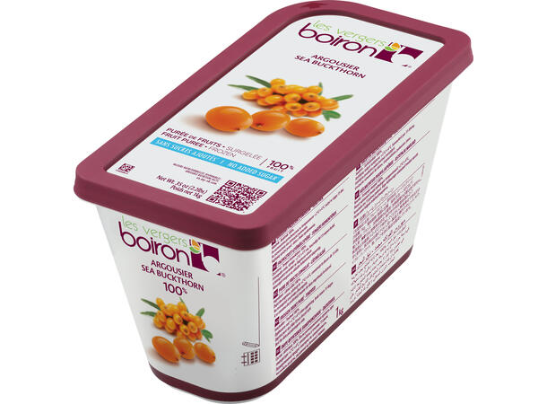 Fruktpure tindved / havtorn 100% - 1kg Latvia 