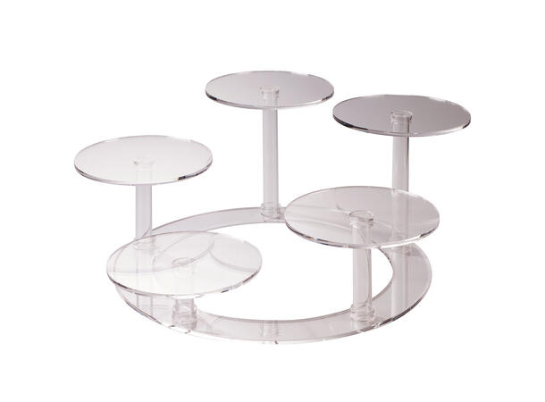 Kakestativ Loop - 5 plater x Ø26cm Total størrelse: Ø77 x H26cm 
