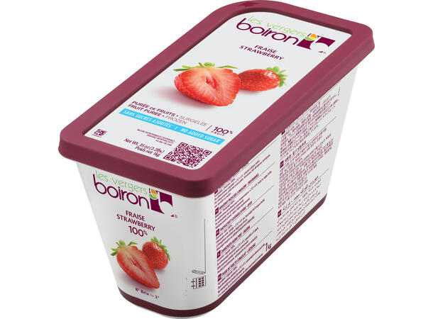 Fruktpure jordbær 100% - 1kg Serbia, Bulgaria, Polen og Spania. 