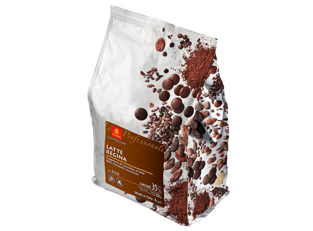 Regina 35% sjokolade - 4kg Rund melkesjokolade smak, karamell 