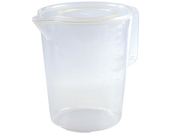 Målebeger 6000ml med lokk 