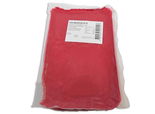 Overtrekksmarsipan rød 25/75 2,5kg Azo fri 