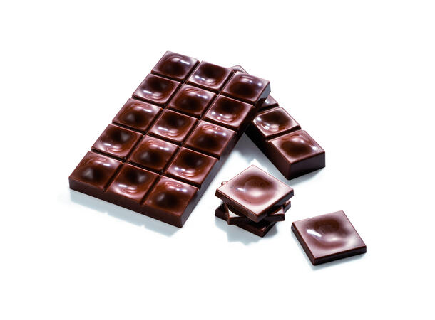 Støpeform sjokoladeplate polykarbonat 117 x 71 x H31mm - 80g x 3 