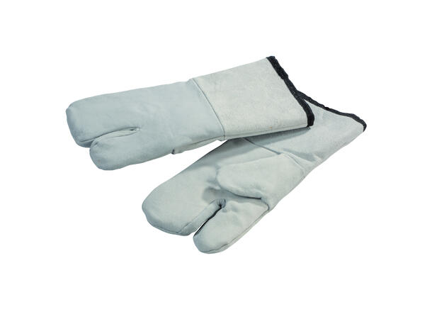 Grytevott av lær med 3-fingre For opp til 250°C, 34 x 14cm 