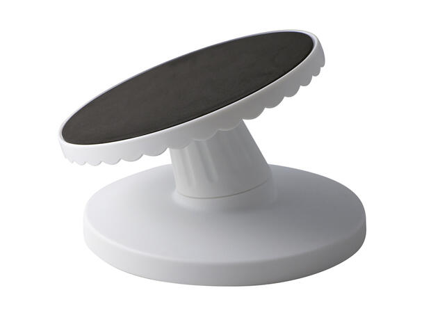 Kakedreier tiltet Ø23cm Non-slip belegg, plast, 20° tilt 
