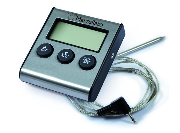 Digitalt steketermometer Med timer-funksjon, 0°C - 250°C 