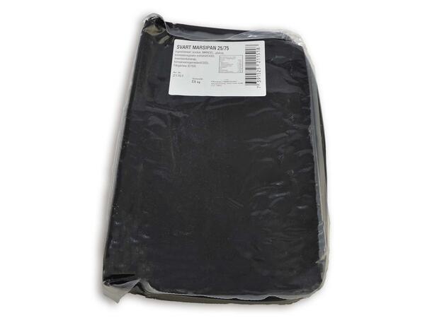 Overtrekksmarsipan sort 25/75 2,5kg Azo fri 