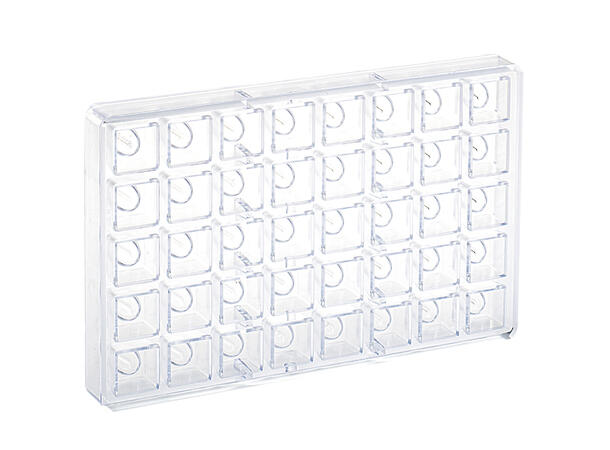 Konfektform polykarbonat 1019 25 x 25 x H23mm - 13ml x 40 