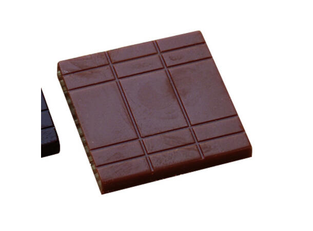 Støpeform sjokoladeplate polykarbonat 32 x 32 x H4mm - 24 x 5gr 