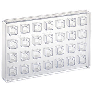 Konfektform polykarbonat 1800 21 x 21 x H18mm - 8ml x 28