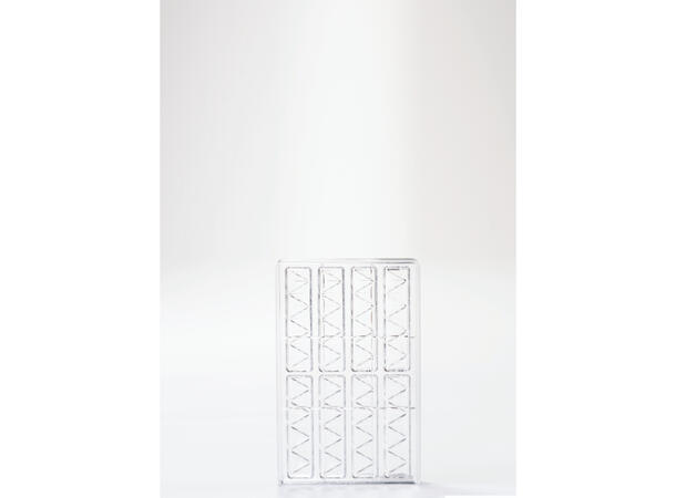 Støpeform sjokoladeplate polykarbonat 123 x 27 x H12mm - 30g x 8 