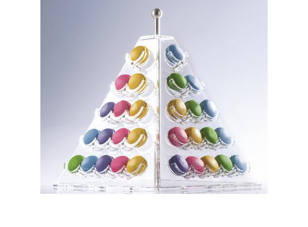 Kakestativ for 60 makroner 35 x 35 x H45cm 