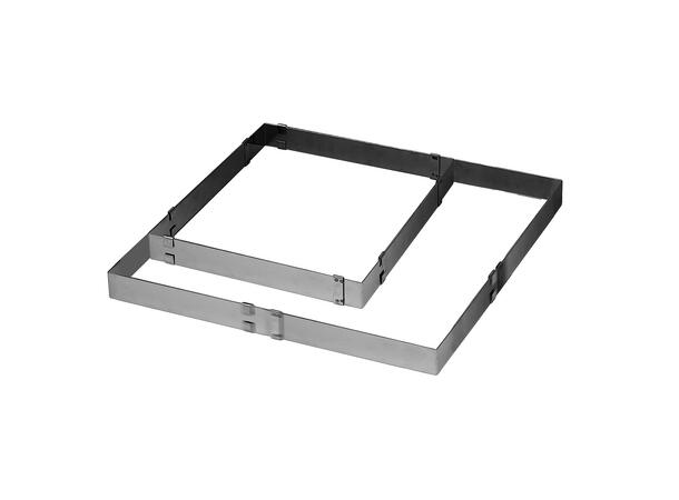 Stålform justerbar 30x30 til 57x56cm Høyde: 5cm 