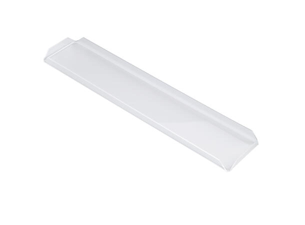 Displaybrett / Servering 50x10xH2cm Frostet plexiglass 