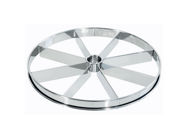 Kake markør 8 biter - Ø33cm Rustfritt stål 