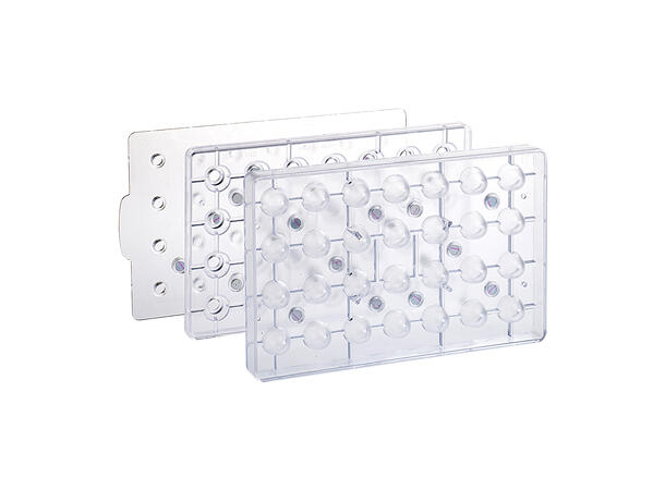 Konfektform polykarbonat 3D Egg 23 x 32 x H23mm - 8gr x 28 