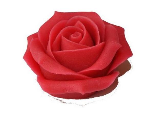 Marsipanrose rød 