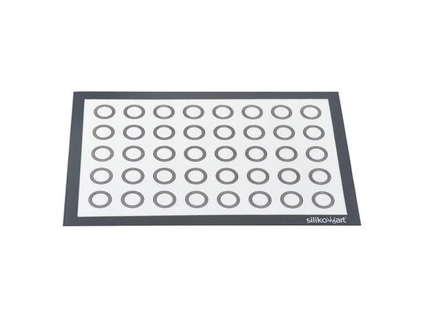 Fiberglass matte m/ sirkler - 59 x 39cm Utmerket for makroner og liknende. 