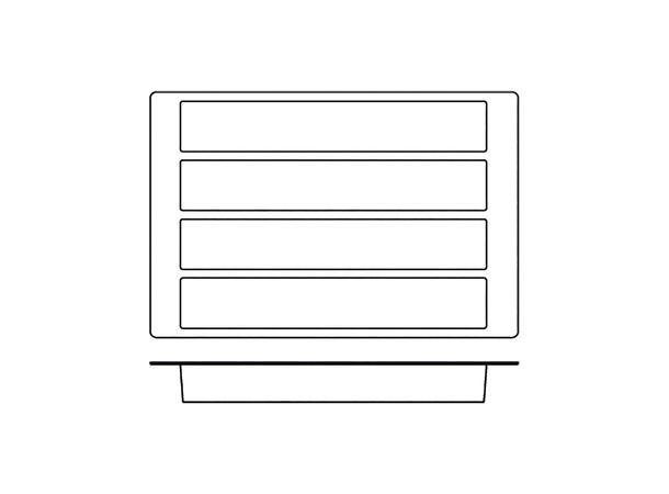 SQ014 Tronco 495 x 80 x H63mm - 2137ml x 4 