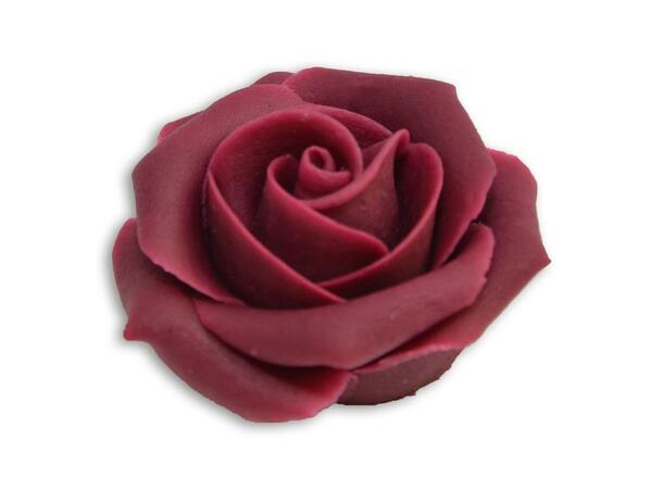 Marsipanrose vinrød 