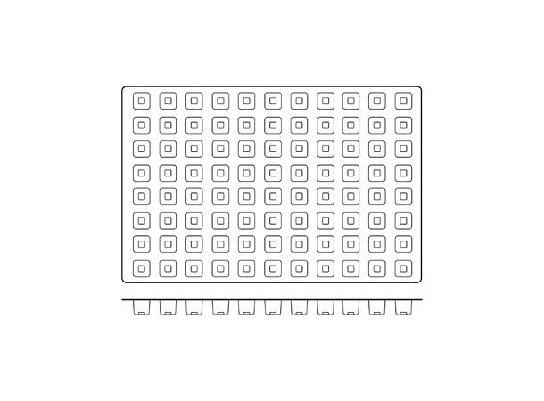 SQ047 Mini Cube 25 x 25 x H24mm - 12ml x 88 