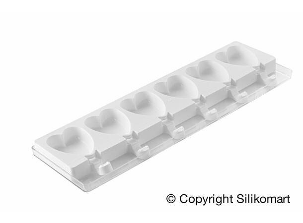 GEL03 Mini Heart 55 x 68 x H18mm - 45ml x 12 