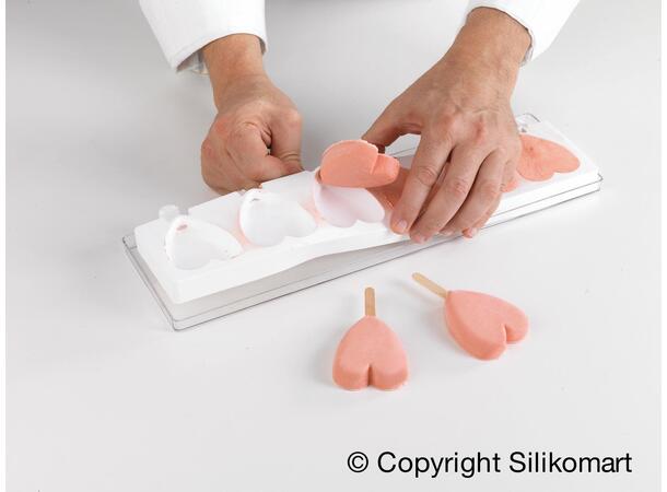 GEL03 Mini Heart 55 x 68 x H18mm - 45ml x 12 