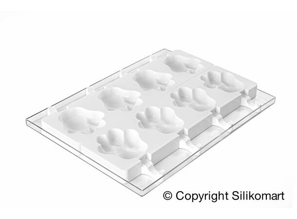 Gel 06 Pata silikonform 89 x 84 x H24mm - 98ml x 4 
