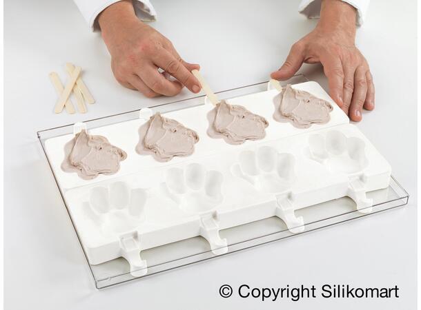 Gel 06 Pata silikonform 89 x 84 x H24mm - 98ml x 4 