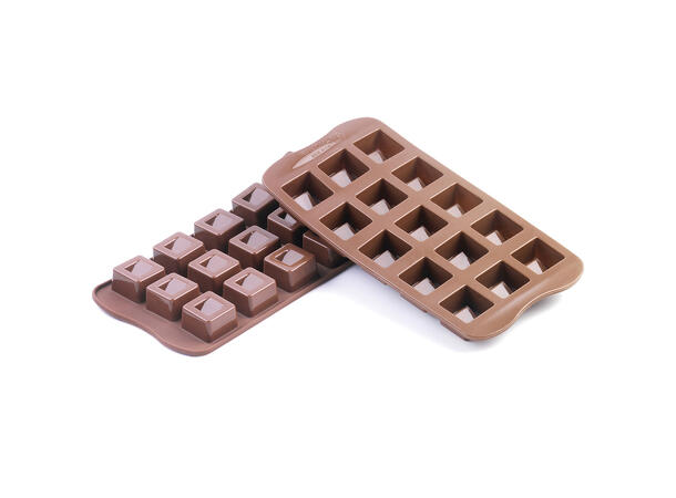 Konfektform silikon - SCG02 Cubo 26 x 26 x H18mm - 10ml x 15 