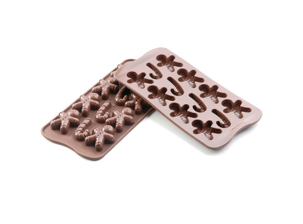 Konfektform silikon - SCG12 Mr. Ginger 43 x 35 x H12mm - 4ml x 12 