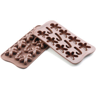 Konfektform silikon - SCG12 Mr. Ginger 43 x 35 x H12mm - 4ml x 12