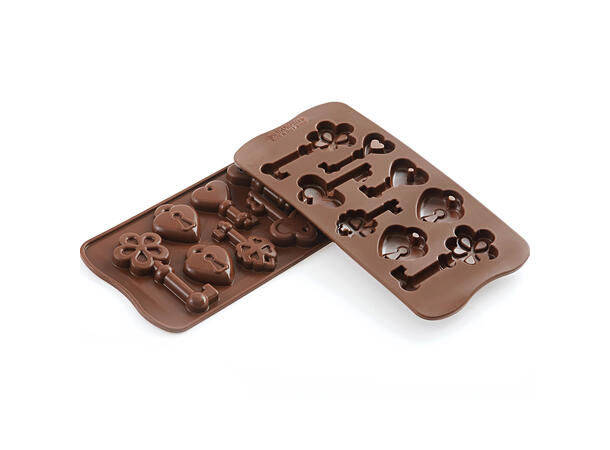 Konfektform silikon - SCG33 Keys 86 x 38 x H14mm - 10ml x 8 
