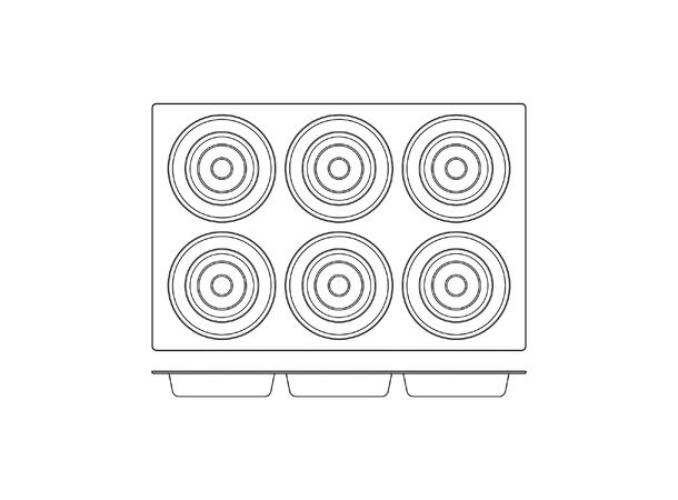 SQ031 Tart Ø165 x H39mm - 613ml x 6 