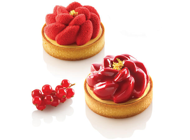 Kit Tarte Ring Fleur Ring: Ø80mm - Silikonform: Ø74 x H35mm 