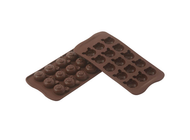 Konfektform silikon - SCG35 Pigs 31 x 29 x H15mm - 6ml x 15 