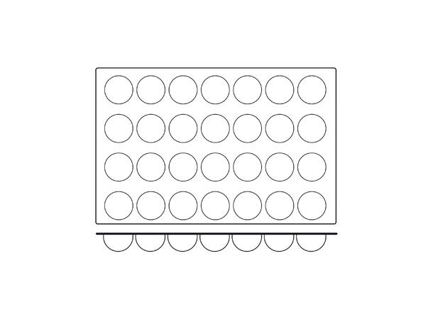 SQ003 Half Sphere Ø70 x H35mm - 90ml x 28 