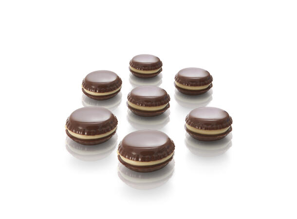 Konfektform silikon - SCG21 Macaron Ø26 x H28mm - 7ml x 15