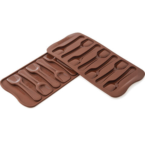 Konfektform silikon - SCG28 Choco Spoon 96 x 26 x H6mm - 6ml x 7