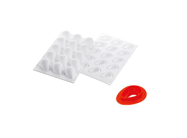 Fragola 30 silikonform 48 x 37 x H33mm - 30ml x 15 