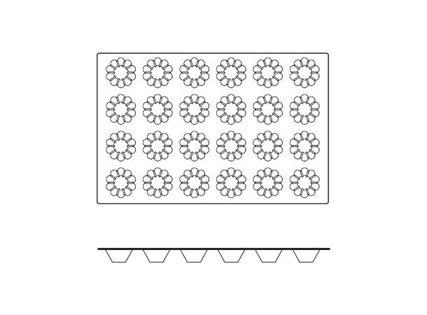 SQ001 Briochette Ø79 x H35mm - 84ml x 24 