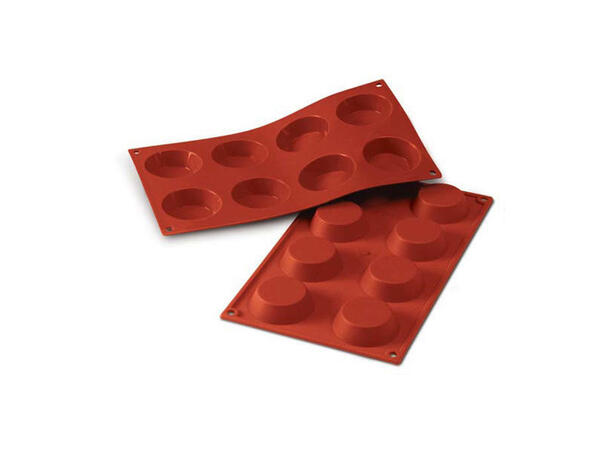 SF015 - SILICONE MOULD N. 8 TARTLETS ø60 H 17 MM 