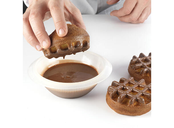 SQ051 Waffel Round Ø90 x H24mm - 107ml x 18 