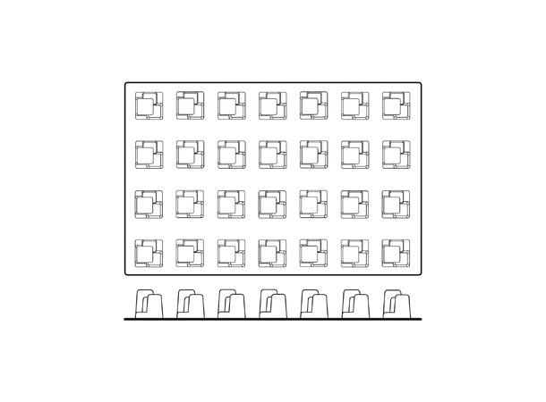 SQ019 Skyline 52 x 52 x H60mm - 104ml x 28 