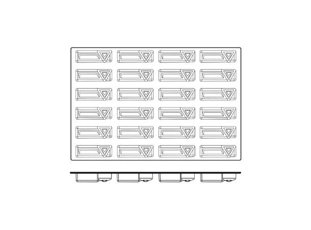 SQ037 Triangle 120 x 36 x H31mm - 110ml x 24 
