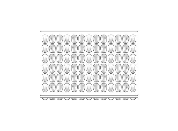 SQ030 Mid Madeleine 46 x 33 x H14mm - 11ml x 78 